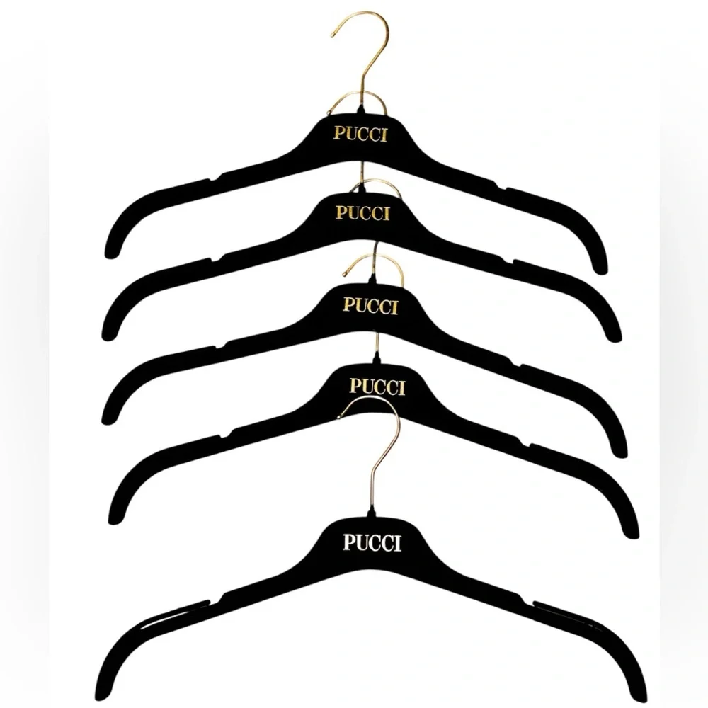Pucci Black shirt Hangers Set of 5